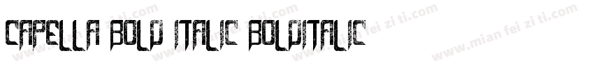 Capella Bold Italic BoldItalic字体转换